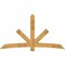 Ekena Millwork Alberta Rough Sawn Timber Gable Bracket, Western Red Cedar, 96"W x 52"H x 6"D x 6"F, 13/12 Pitch GBW096X52X0606ALB00RWR - alternate 1